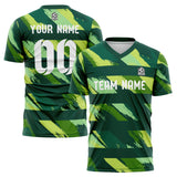 custom soccer uniform jersey kids adults personalized set jersey shirt green
