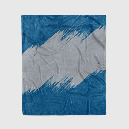 custom ultra-soft micro fleece blanket blue-gray