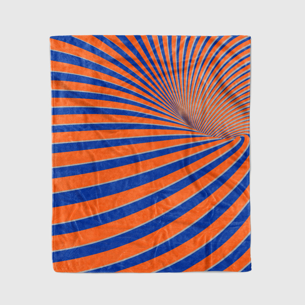 custom ultra-soft micro fleece blanket royal-orange
