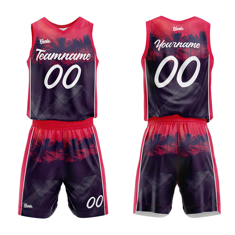 custom tropic basketball suit kids adults personalized jersey