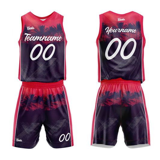custom tropic basketball suit kids adults personalized jersey
