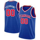 custom authentic  basketball jersey royal-red-white