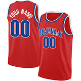 custom authentic  basketball jersey red-royal-white