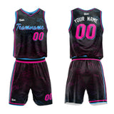 Custom Texture Basketball Suit Kids Adults Personalized Jersey