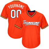 custom baseball jersey shirt orange-white-navy default title