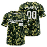 Custom Full Print Design Baseball Jersey camouflage