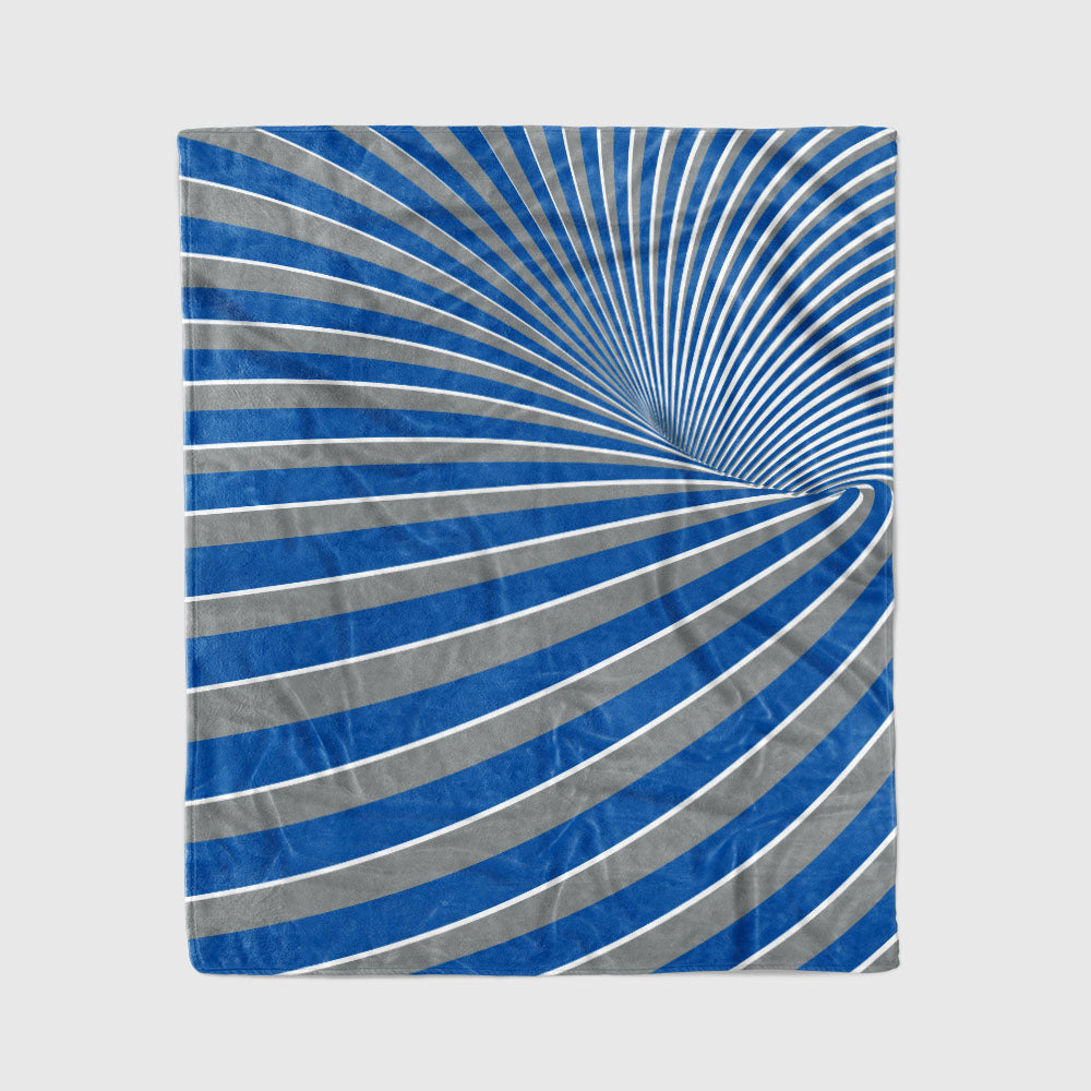 custom ultra-soft micro fleece blanket blue-gray