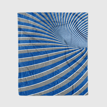 custom ultra-soft micro fleece blanket blue-gray