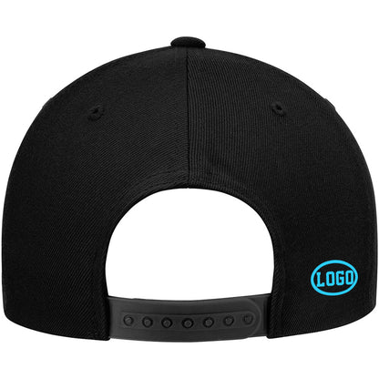 custom authentic hat black-light blue-red