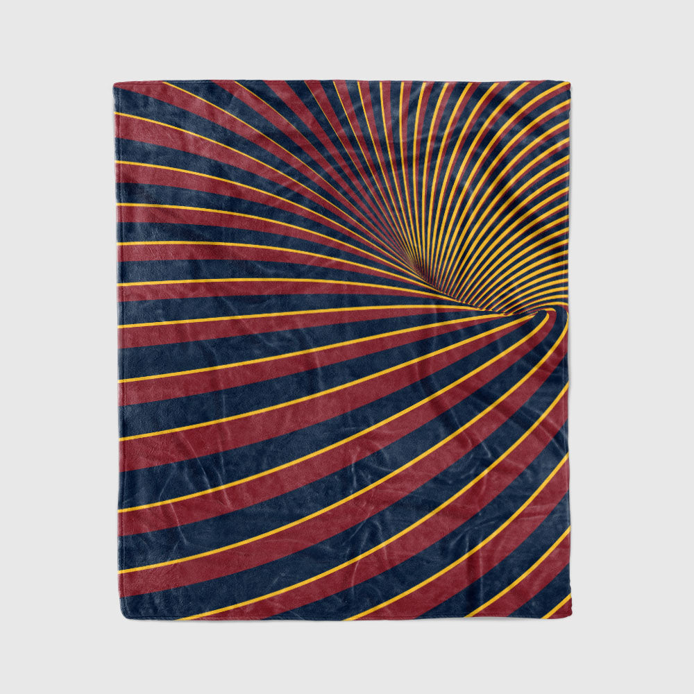 custom ultra-soft micro fleece blanket crimson-navy