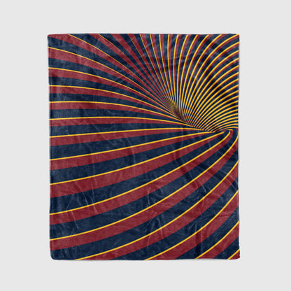 custom ultra-soft micro fleece blanket crimson-navy