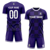 custom soccer set jersey kids adults personalized soccer purple