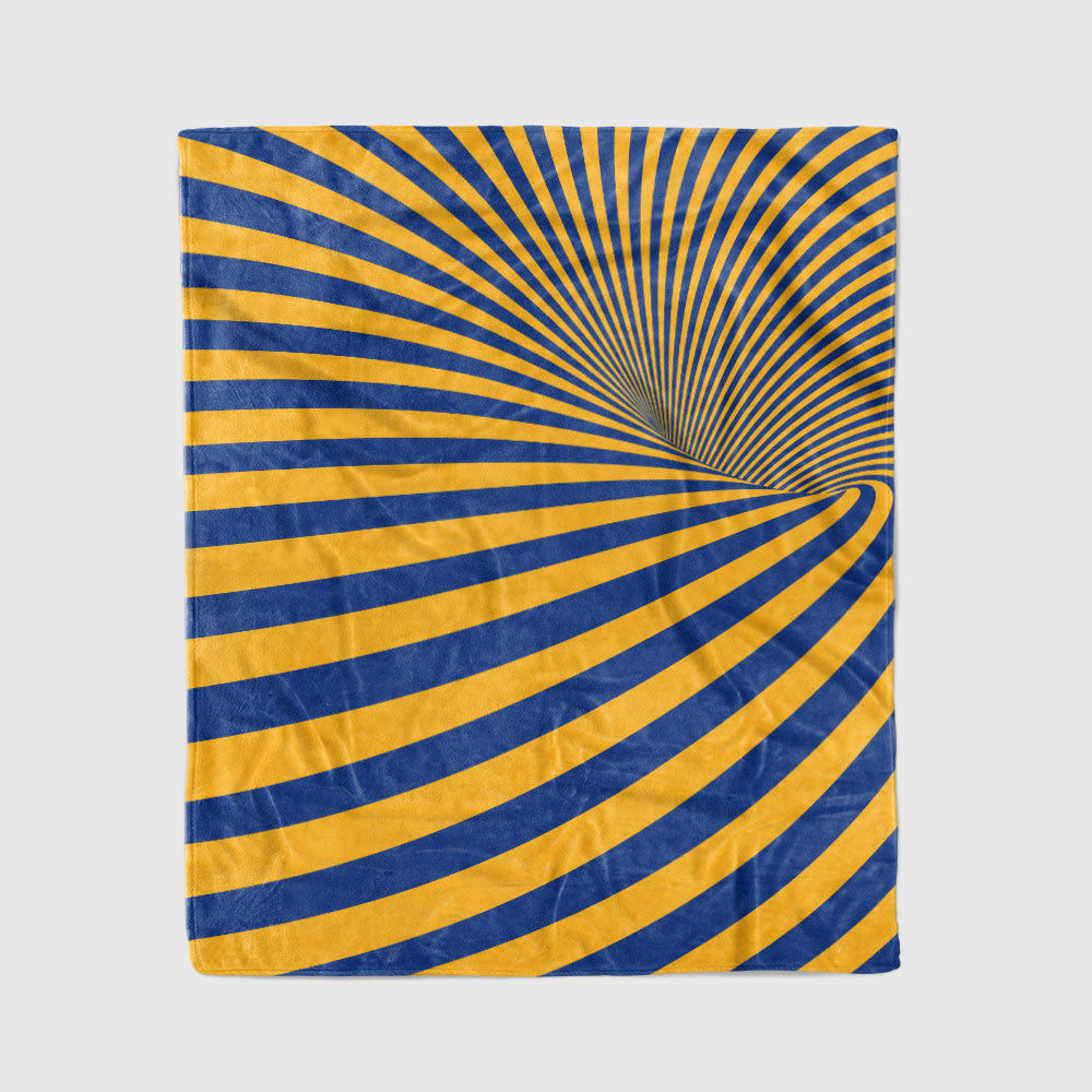 custom ultra-soft micro fleece blanket royal-yellow