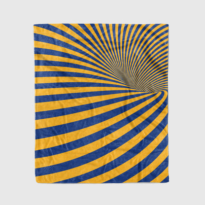 custom ultra-soft micro fleece blanket royal-yellow