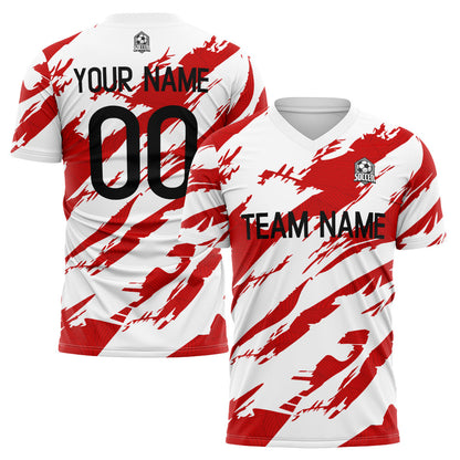 custom soccer uniform jersey kids adults personalized set jersey shirt red