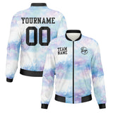 Custom Long Sleeve Windbreaker Jackets Uniform Printed Your Logo Name Number Explosive Tie Dyeing