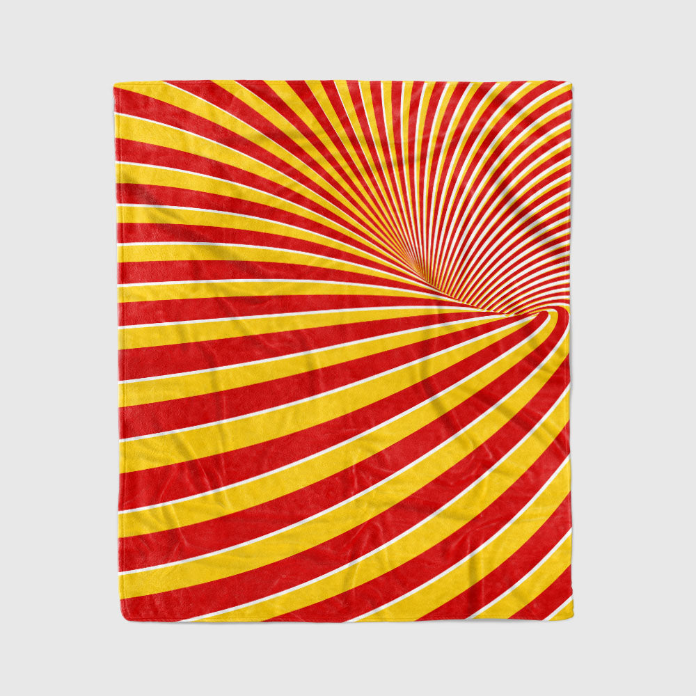 custom ultra-soft micro fleece blanket red-yellow