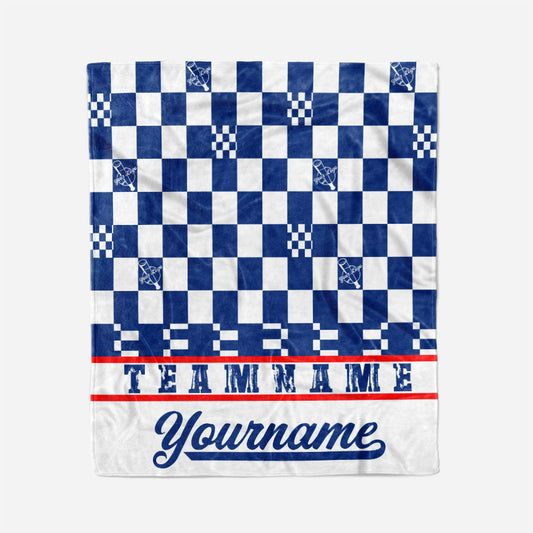 custom ultra-soft micro fleece blanket white-royal