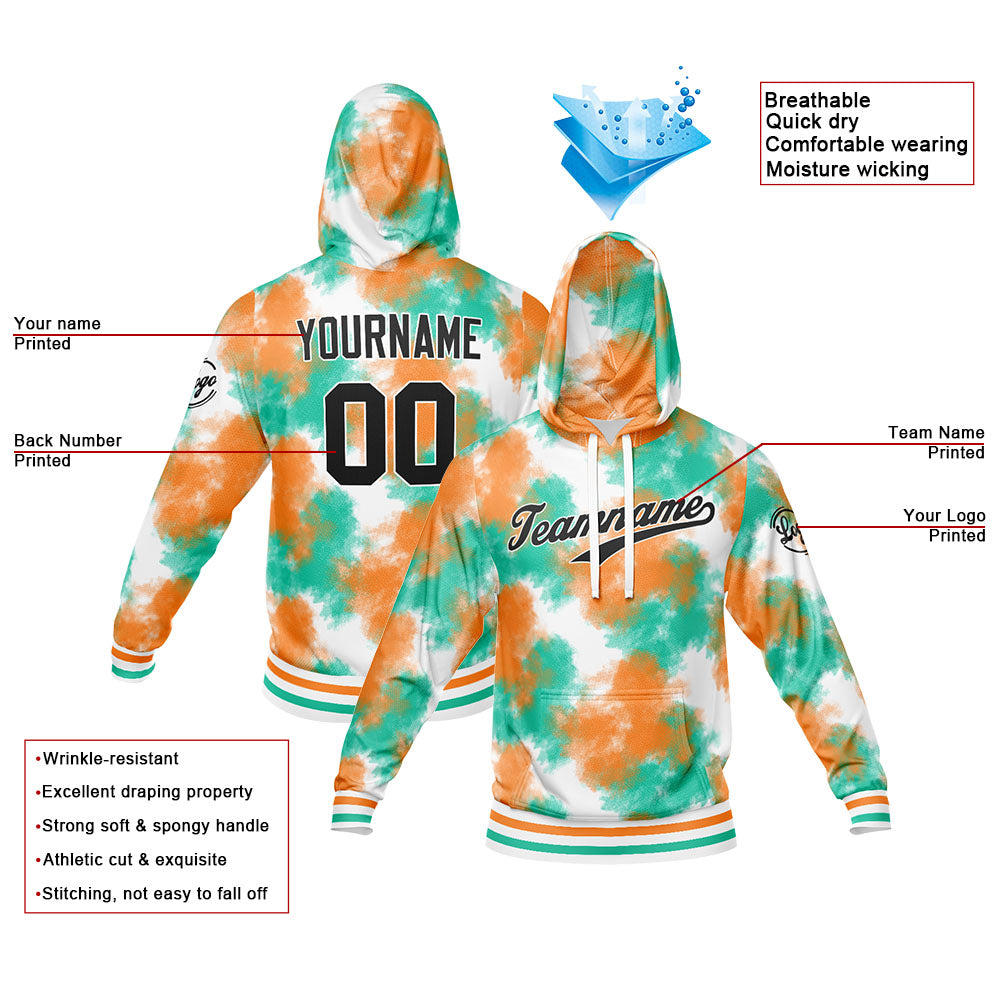 Custom Sweatshirt Hoodie For Men Women Girl Boy Print Your Logo Name Number Tie-Dyed