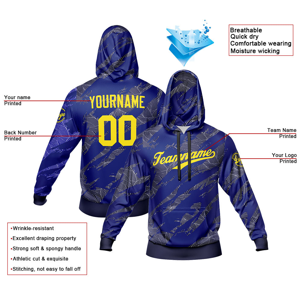 Custom Sweatshirt Hoodie For Men Women Girl Boy Print Your Logo Name Number Navy