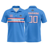 Custom Football Polo Shirts  for Men, Women, and Kids Add Your Unique Logo&Text&Number Tennessee