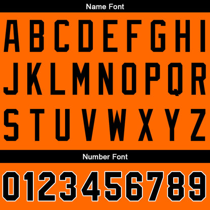 Custom Full Print Design Baseball Jersey orange