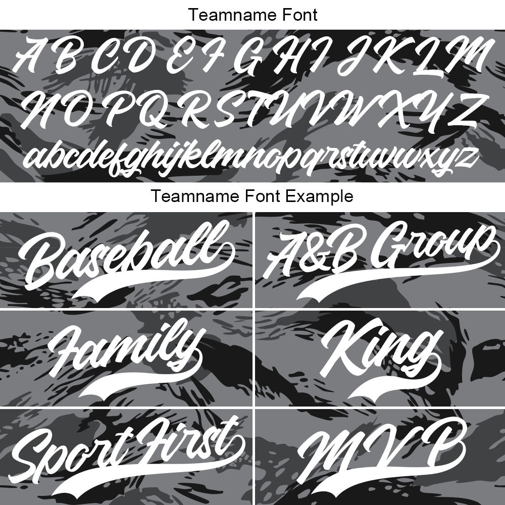 Custom Full Print Design Baseball Jersey gray-black
