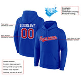 custom authentic pullover sweatshirt hoodie blue-red-white