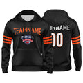 Custom Sweatshirt Hoodie For Men Women Girl Boy Print Your Logo Name Number Black&Orange&White