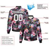 Custom Long Sleeve Windbreaker Jackets Uniform Printed Your Logo Name Number Flower