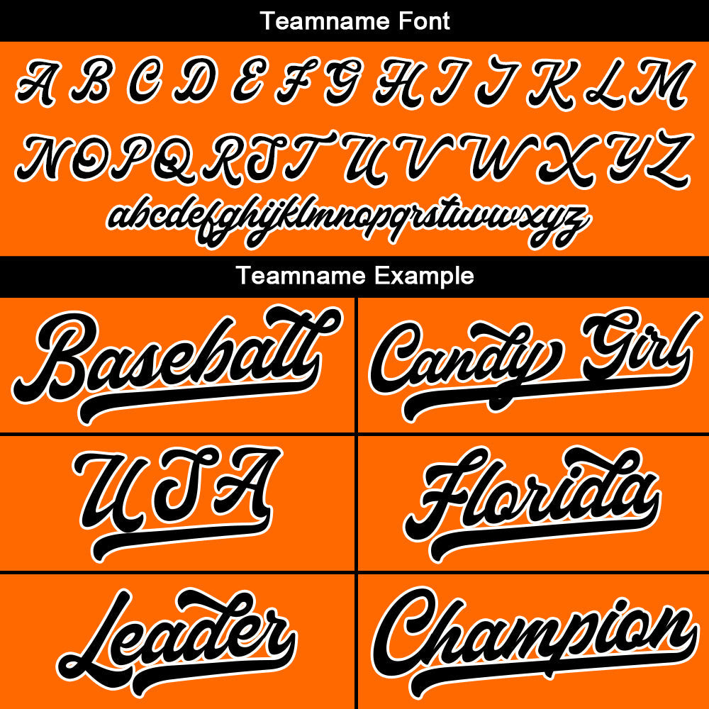 Custom Full Print Design Baseball Jersey orange