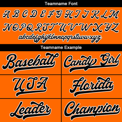 Custom Full Print Design Baseball Jersey orange