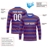 Custom Basketball Soccer Football Shooting Long T-Shirt for Adults and Kids Blue-Orange