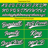 Custom Full Print Design Baseball Jersey Green