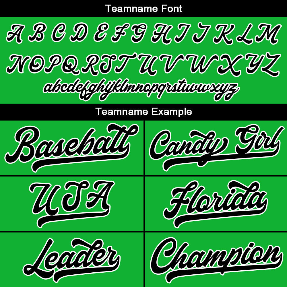 Custom Full Print Design Baseball Jersey green