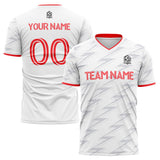 custom soccer uniform jersey kids adults personalized set jersey shirt white