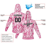 Custom Sweatshirt Hoodie For Men Women Girl Boy Print Your Logo Name Number Pink Camouflage