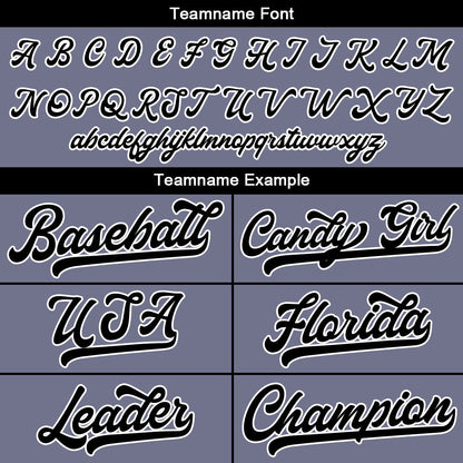 Custom Full Print Design Baseball Jersey purple gray