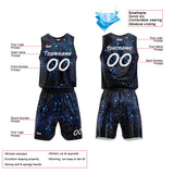 custom starry sky basketball suit for adults and kids  personalized jersey