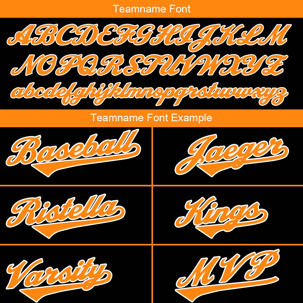 custom authentic pullover sweatshirt hoodie black-orange-white