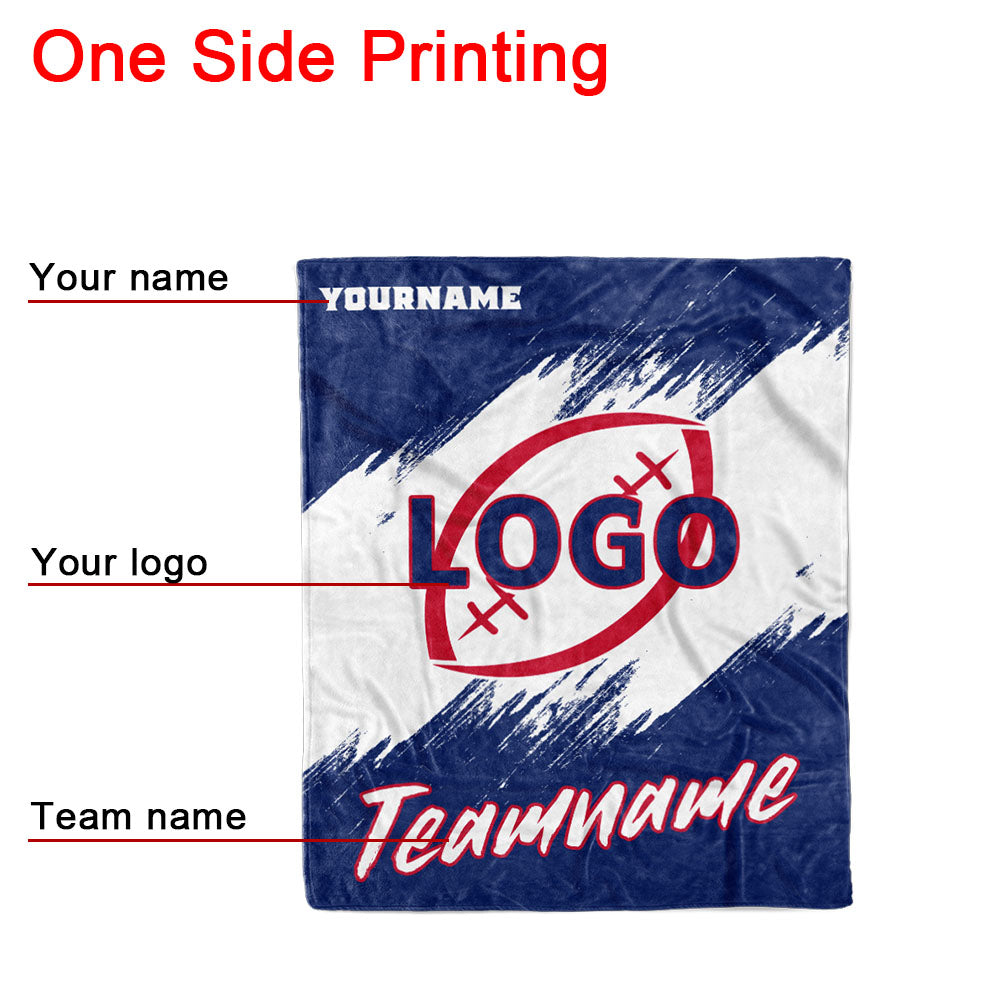 custom ultra-soft micro fleece blanket royal-white