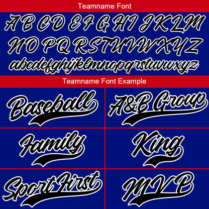 Custom Full Print Design Baseball Jersey Red-Royal