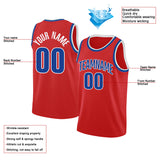 custom authentic  basketball jersey red-royal-white