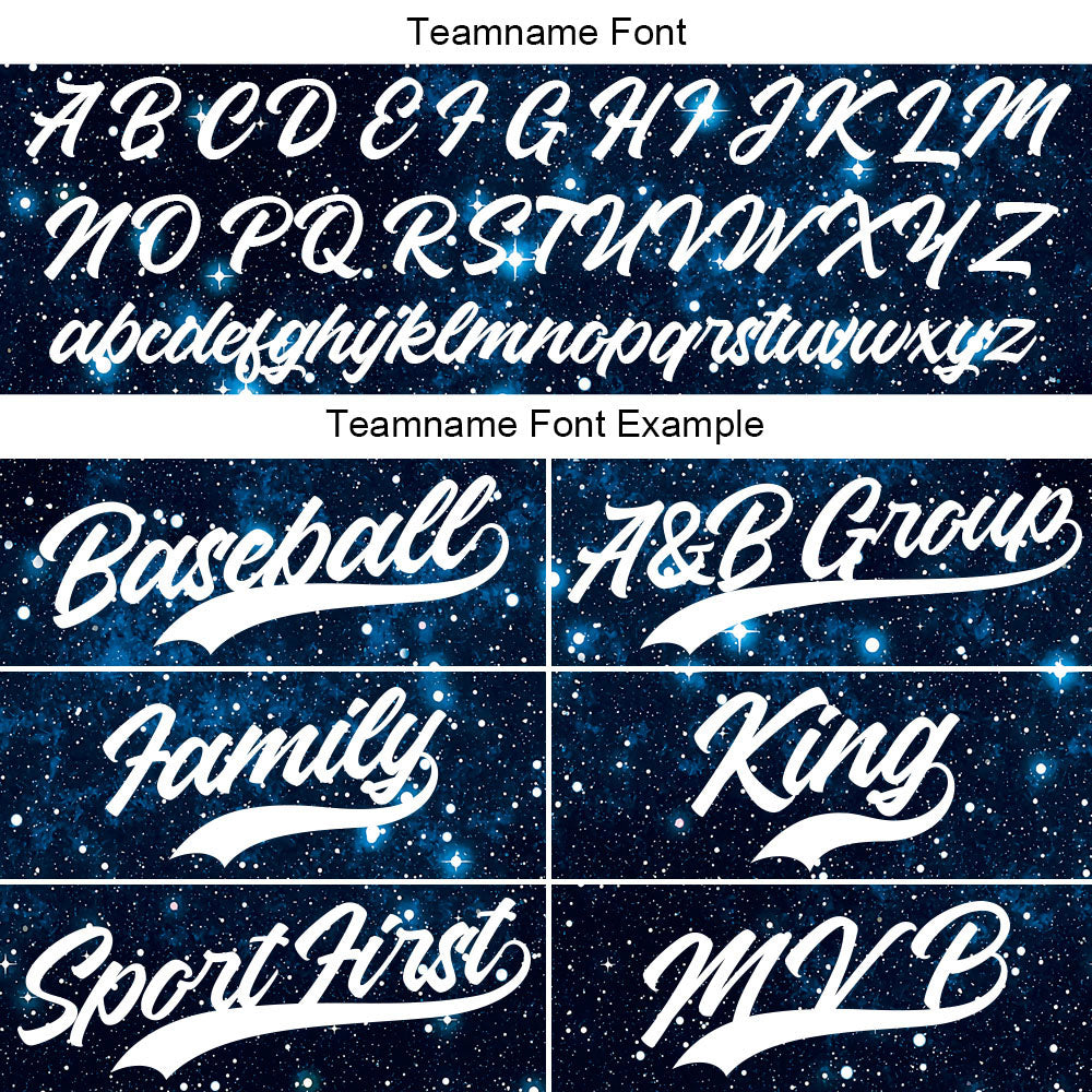 Custom Full Print Design Baseball Jersey starry sky