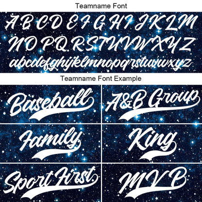 Custom Full Print Design Baseball Jersey starry sky