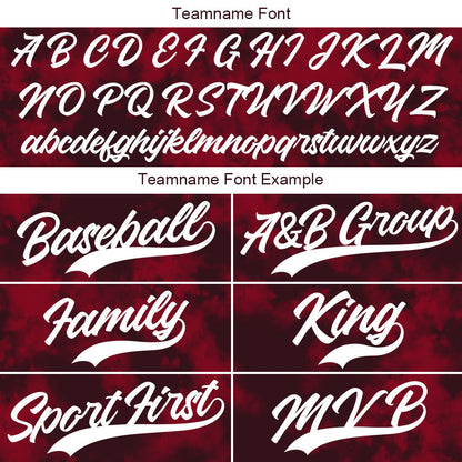 Custom Full Print Design Baseball Jersey Flocculent tie-dyed