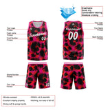 Custom Basketball Jersey Uniform Suit Printed Your Logo Name Number Leopard Print&Pink
