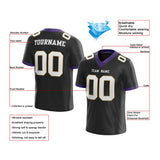 customized authentic football jersey white purple-old gold  mesh