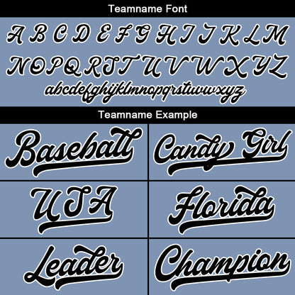 Custom Full Print Design Baseball Jersey gray blue