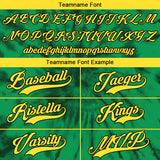 custom full print design authentic green tie-dyed baseball jersey